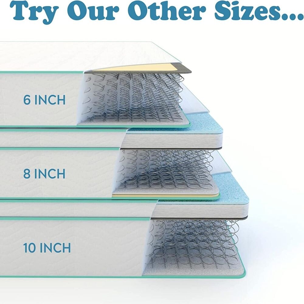 Materasso ibrido a molle insacchettate in memory foam Cool Gel da 10 pollici