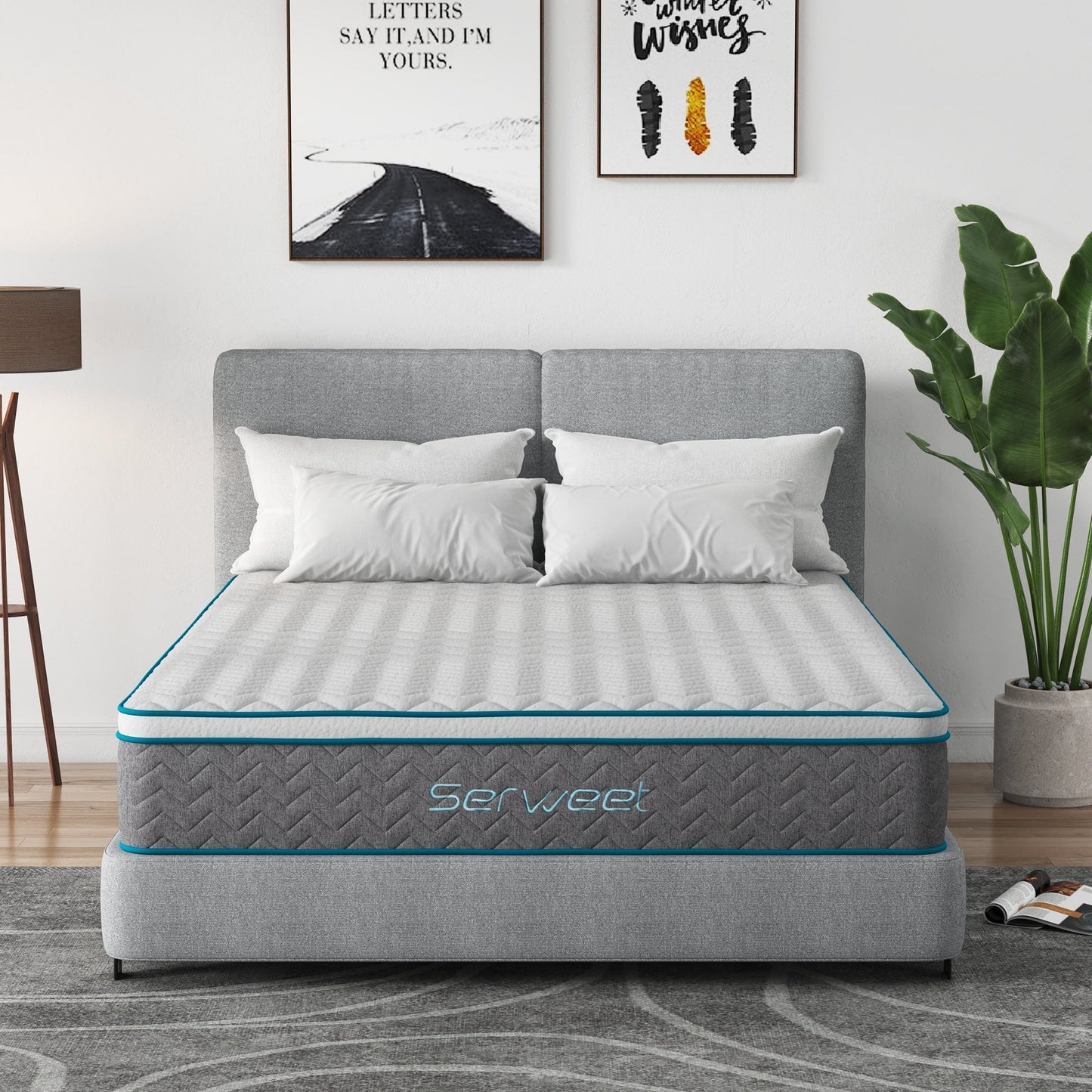 Materasso ibrido di lusso in memory foam da 10 pollici