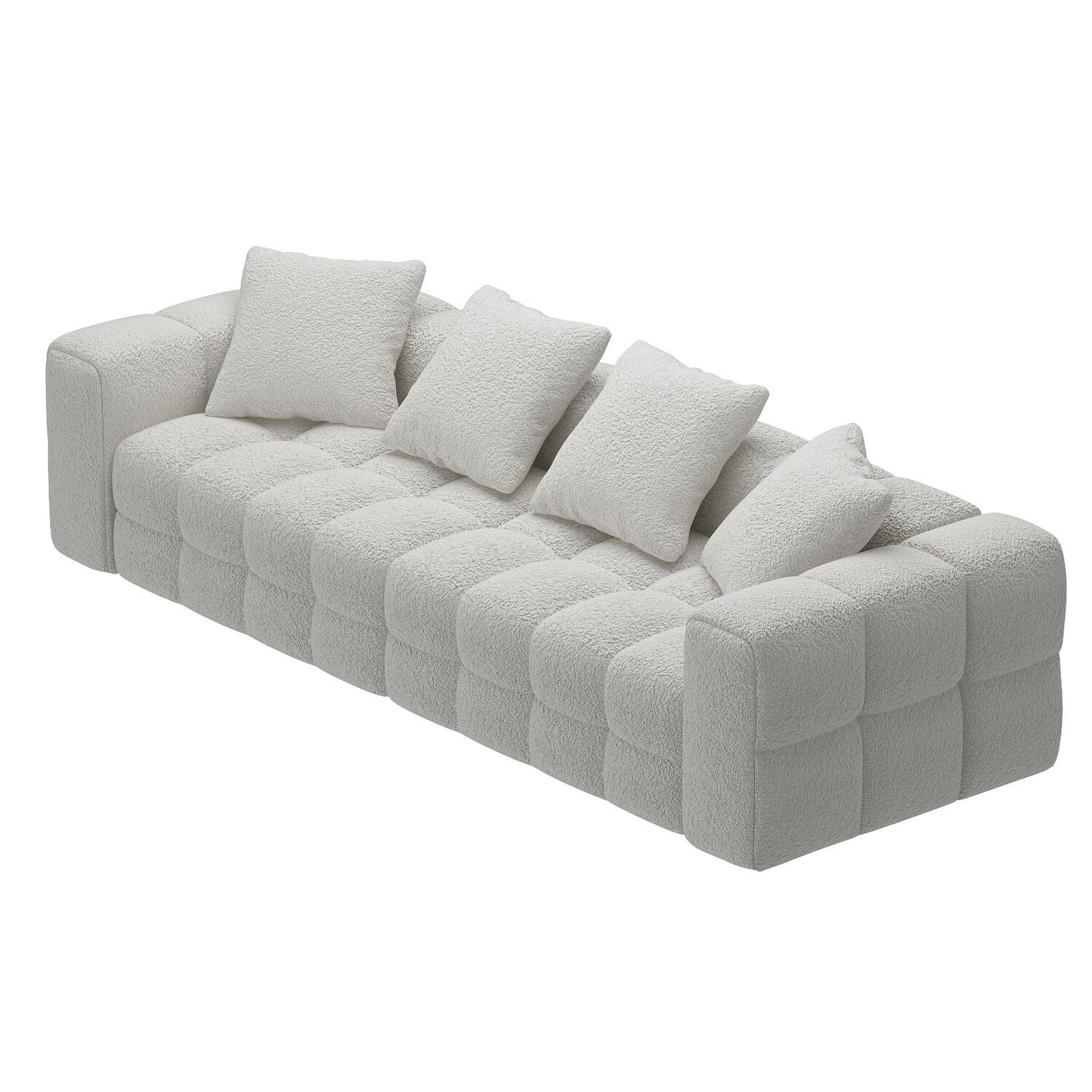 Divano in velluto Teddy 100.8, divano moderno con braccioli