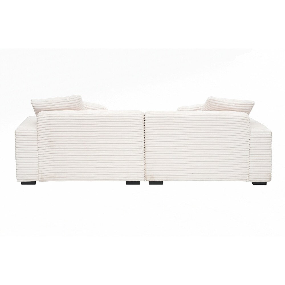 Divano grande da 104,72 pollici a 4 posti con 4 cuscini decorativi