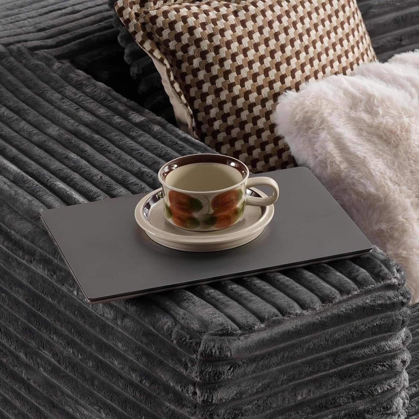 Divano componibile a forma di L 104 - Divano modulare con seduta profonda per soggiorno e camera da letto, senza montaggio