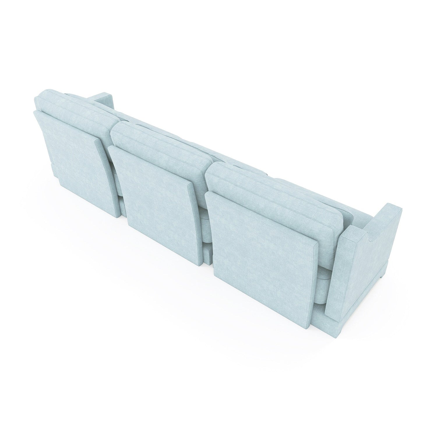 Divano 105.9 Chenille 4 posti con base ergonomica in legno, spugna ad alta resilienza per soggiorno