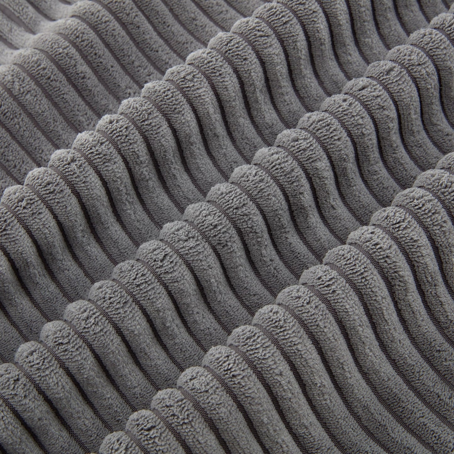 Divano a 3 posti imbottito in velluto a coste 105 con cuscini posteriori rimovibili e 5 cuscini per soggiorno