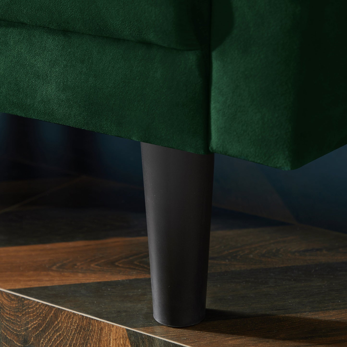 Divano componibile reversibile in velluto da 106,7'' a 3 posti con divano letto trasformabile e 2 cuscini