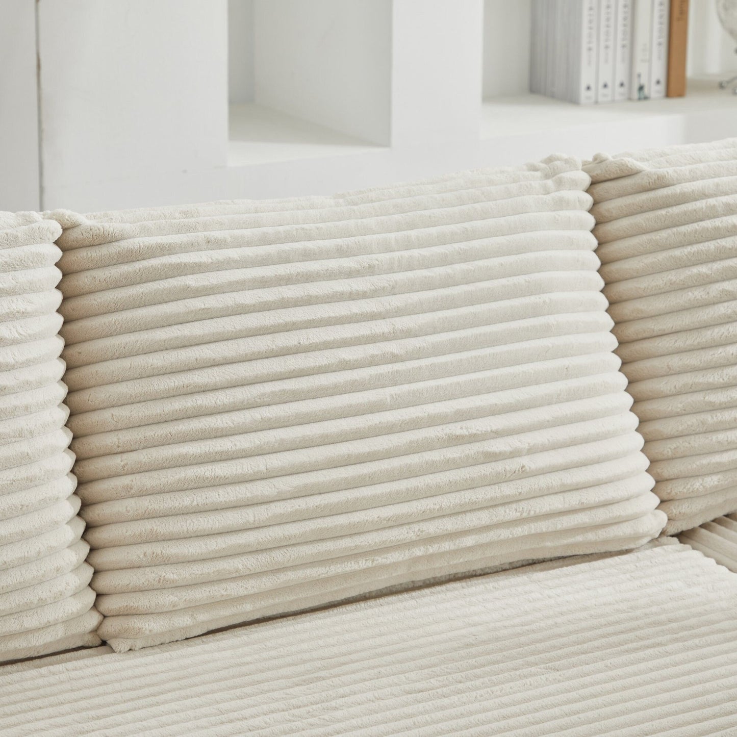 Divano componibile 106 Cloud con doppia chaise longue, divano modulare moderno con seduta profonda per soggiorno, non richiede montaggio