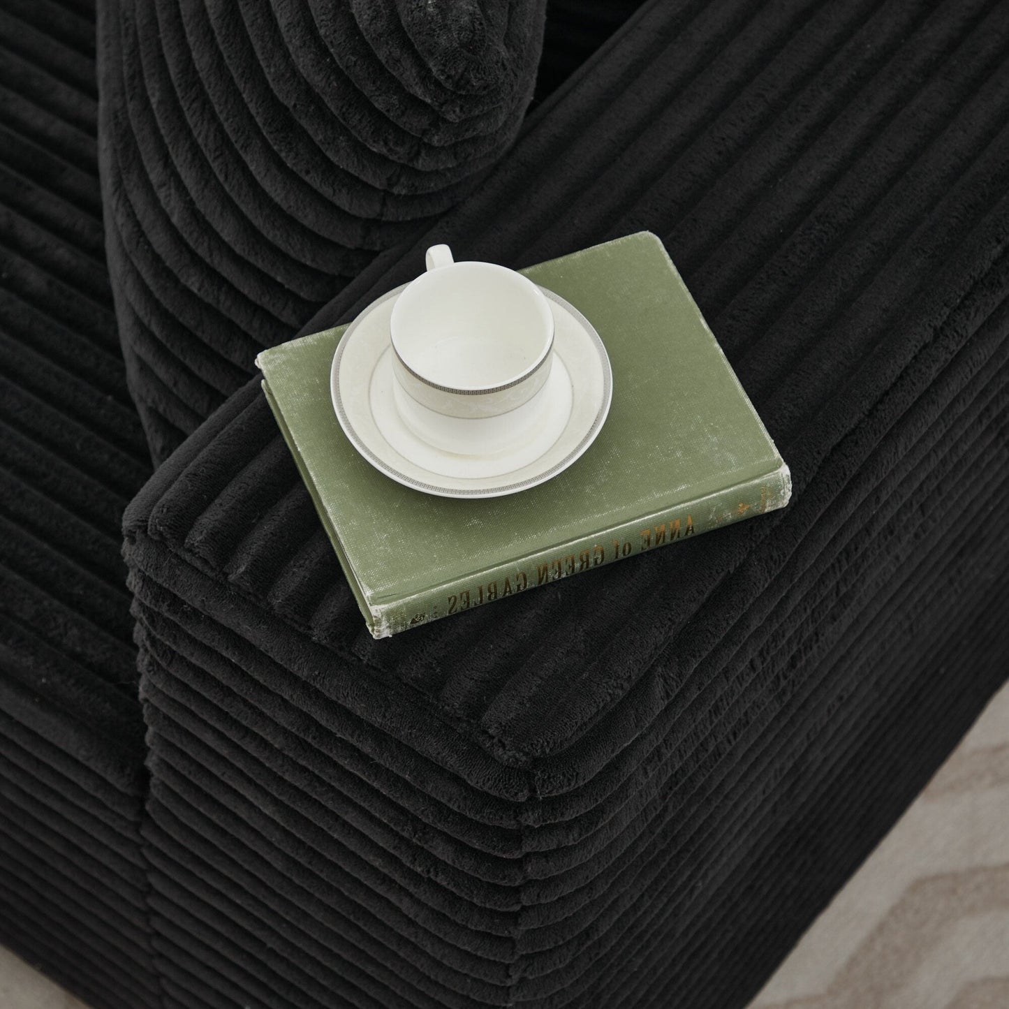 Divano componibile 106 Cloud a forma di L con chaise longue rivolta a sinistra, divano modulare moderno con seduta profonda per soggiorno, non richiede montaggio