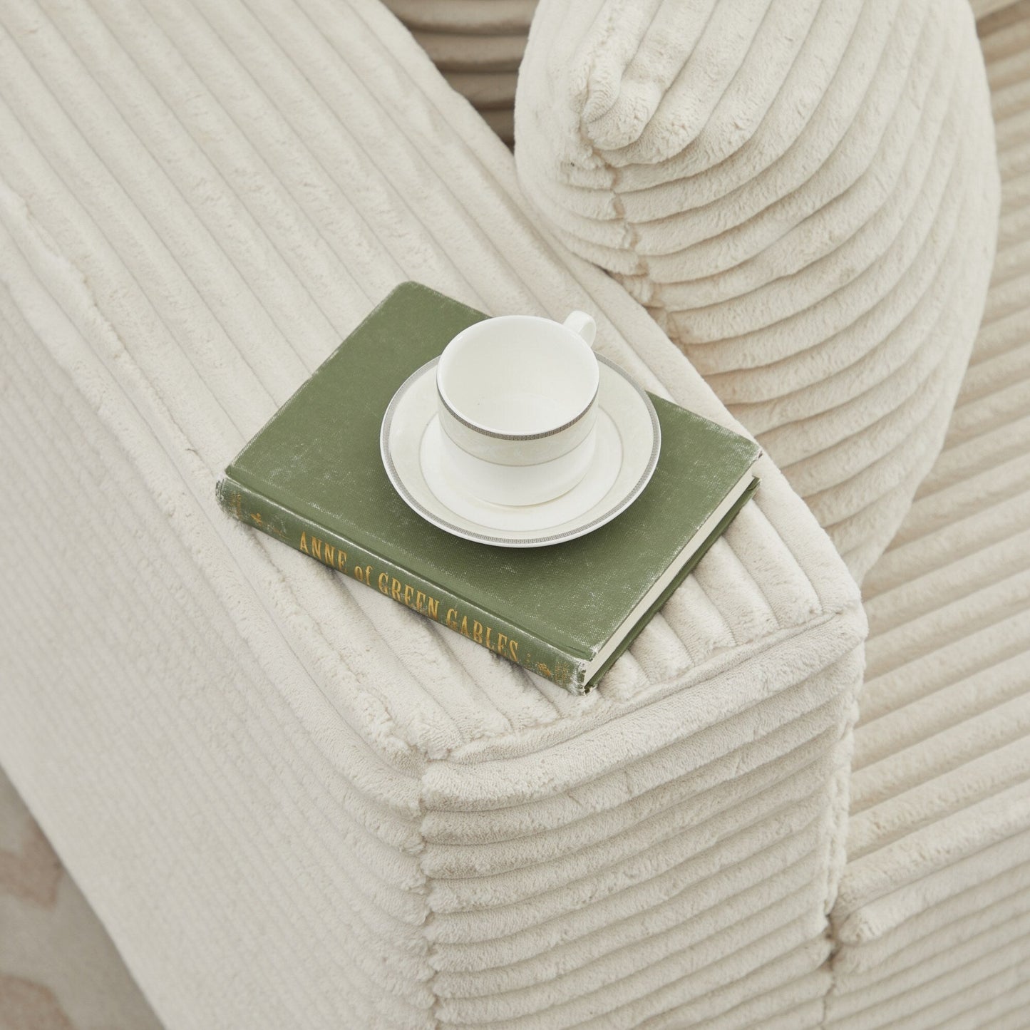 Divano componibile 106 Cloud a forma di L con chaise longue rivolta a destra, divano modulare moderno con seduta profonda per soggiorno, non richiede montaggio