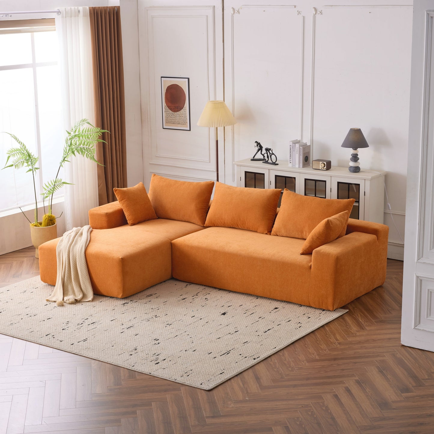 Divano modulare extra profondo 108X68 pollici