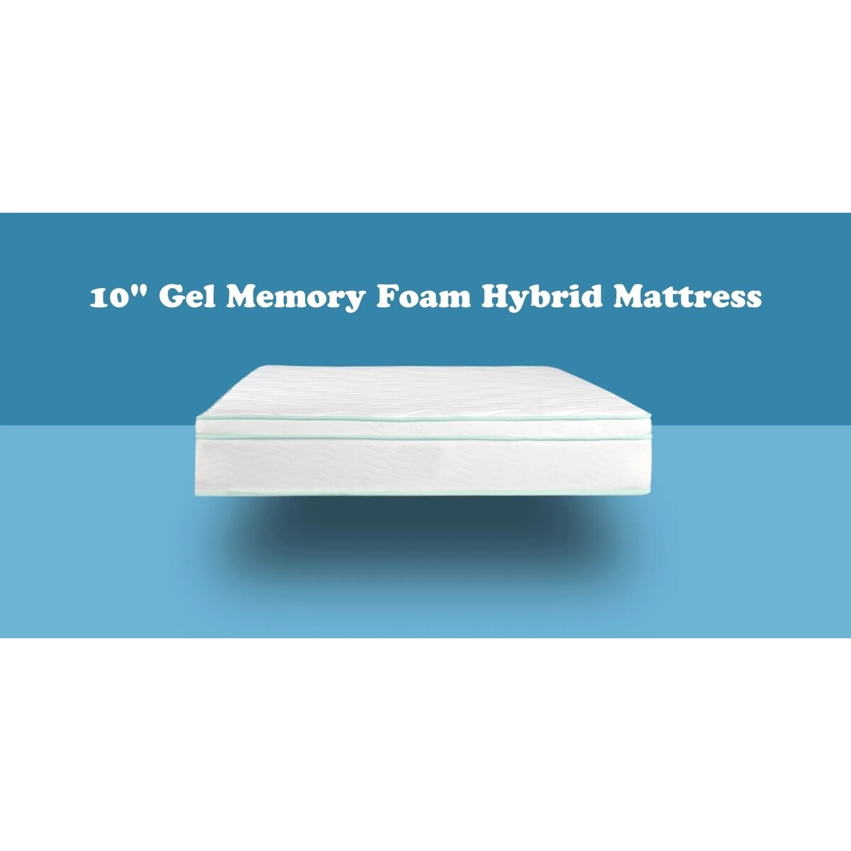 Materasso ibrido a molle insacchettate in memory foam Cool Gel da 10 pollici di BRN