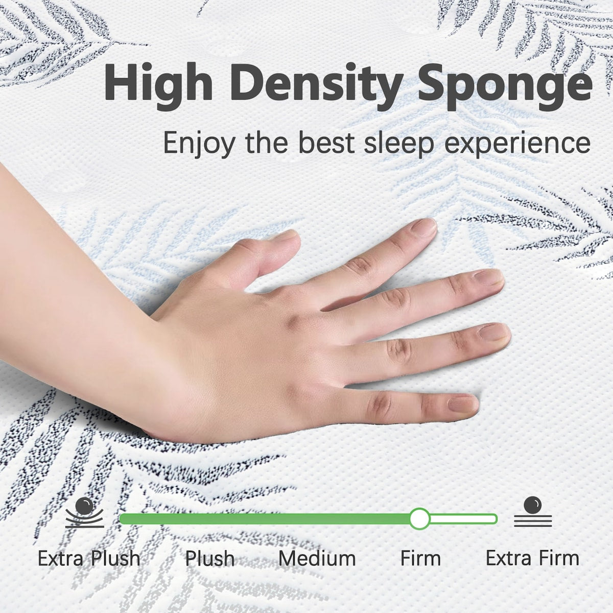 Materasso in memory foam ibrido Euro Top da 12 pollici