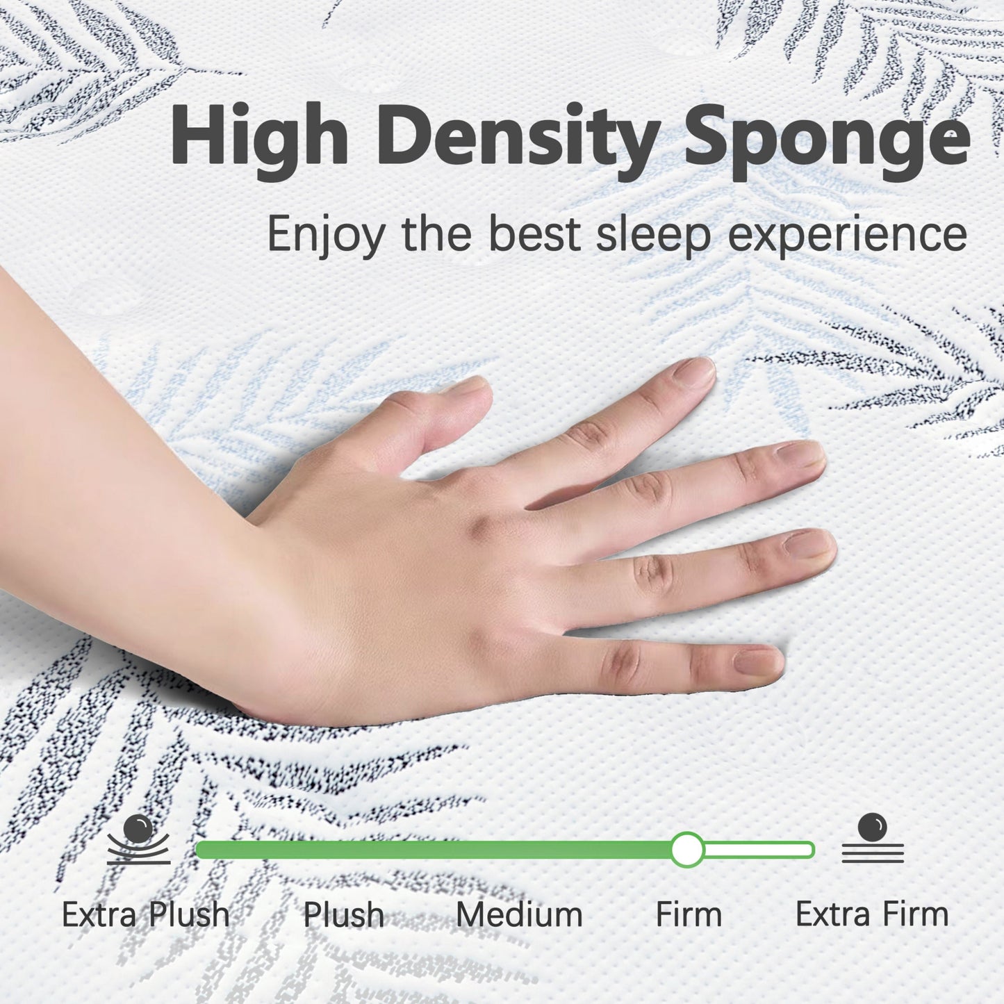 Materasso in memory foam ibrido Euro Top da 12 pollici