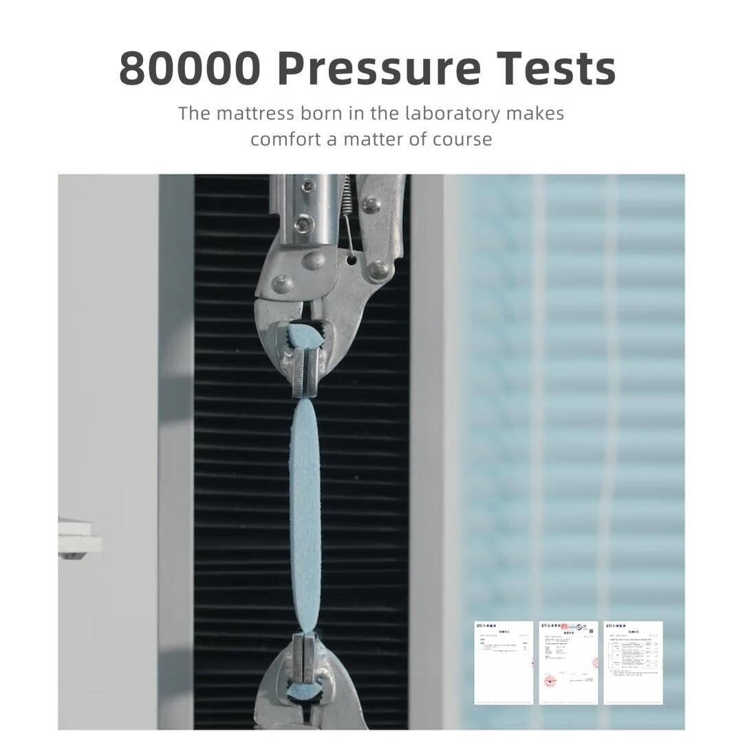 Materasso a molle insacchettate indipendenti in memory foam con parte superiore in gel Euro da 12 pollici di medie dimensioni, in una scatola
