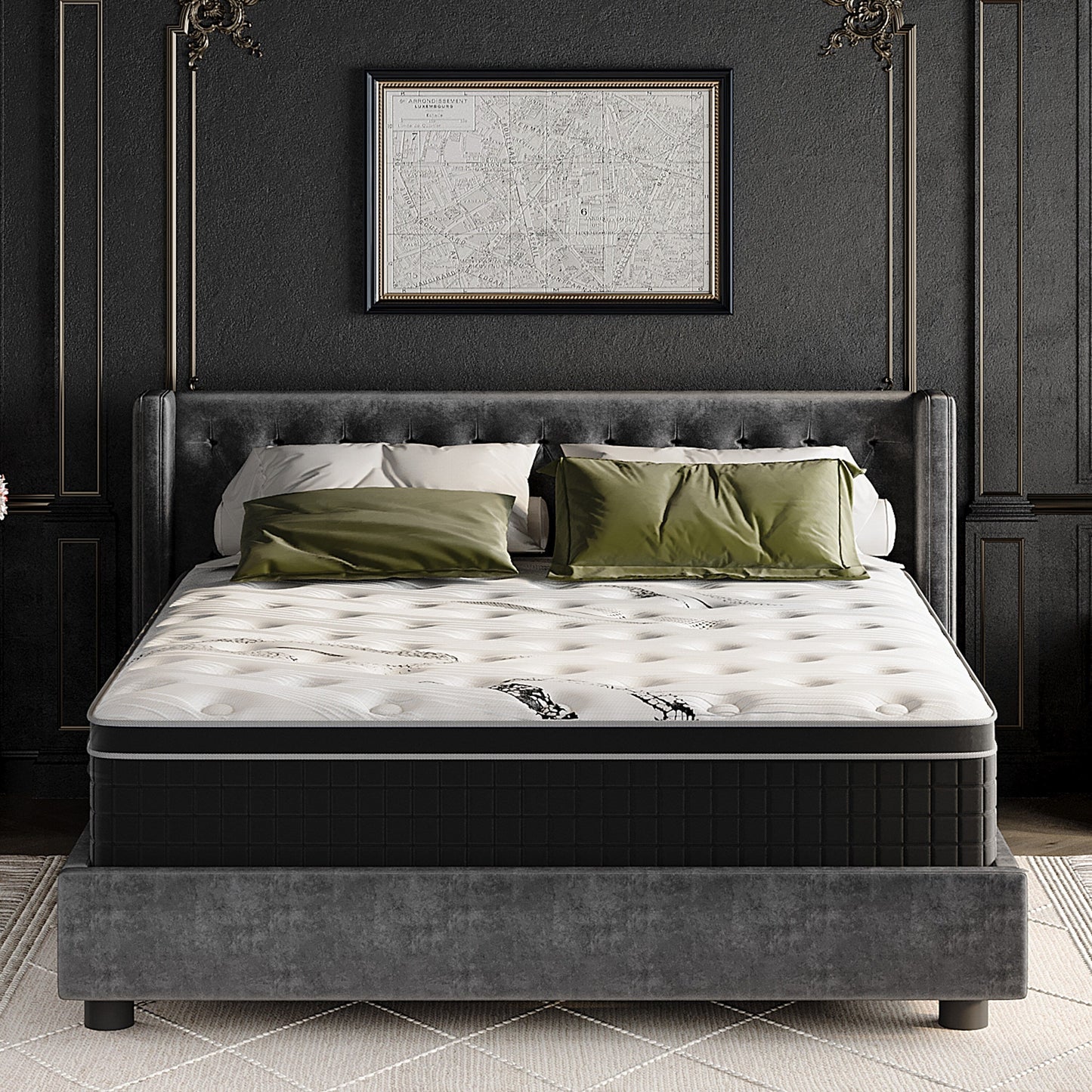 Materasso in memory foam ibrido medio da 12 pollici