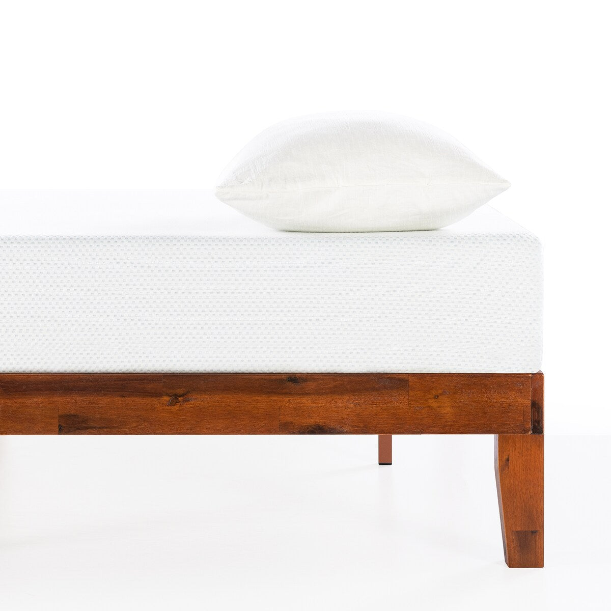 12 Letto a piattaforma classico in legno massello