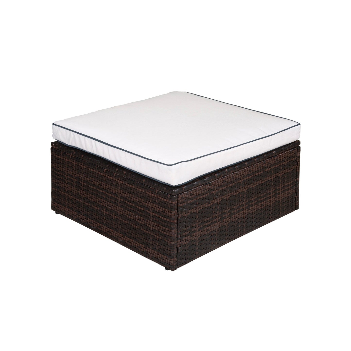 Divano componibile modulare da esterno York a 4 pezzi con cuscini