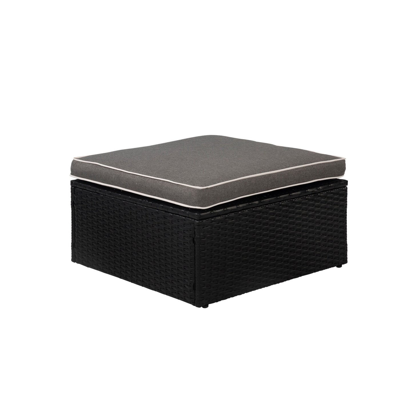 Divano componibile modulare da esterno York a 4 pezzi con cuscini