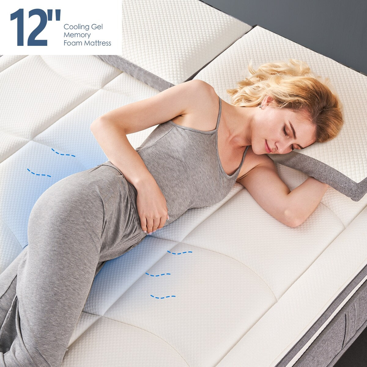 12 migliori materassi ibridi, memory foam in gel con materasso a molle insacchettate in una scatola per un sonno fresco, materasso a sensazione media