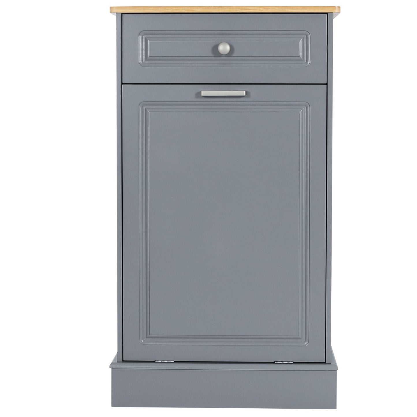 Cestino per rifiuti da cucina ribaltabile, cestino per rifiuti da banco in legno con cassetto