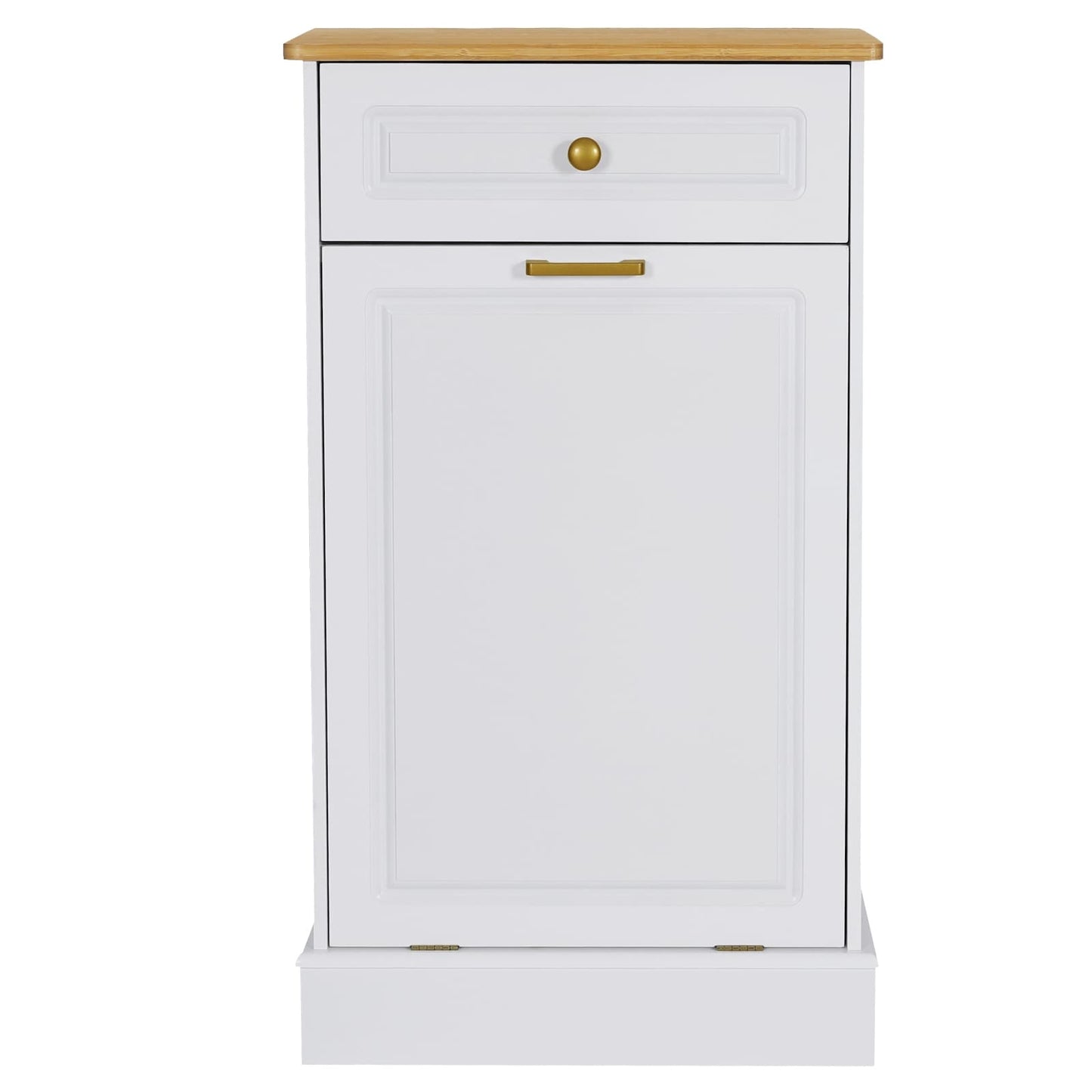 Cestino per rifiuti da cucina ribaltabile, cestino per rifiuti da banco in legno con cassetto