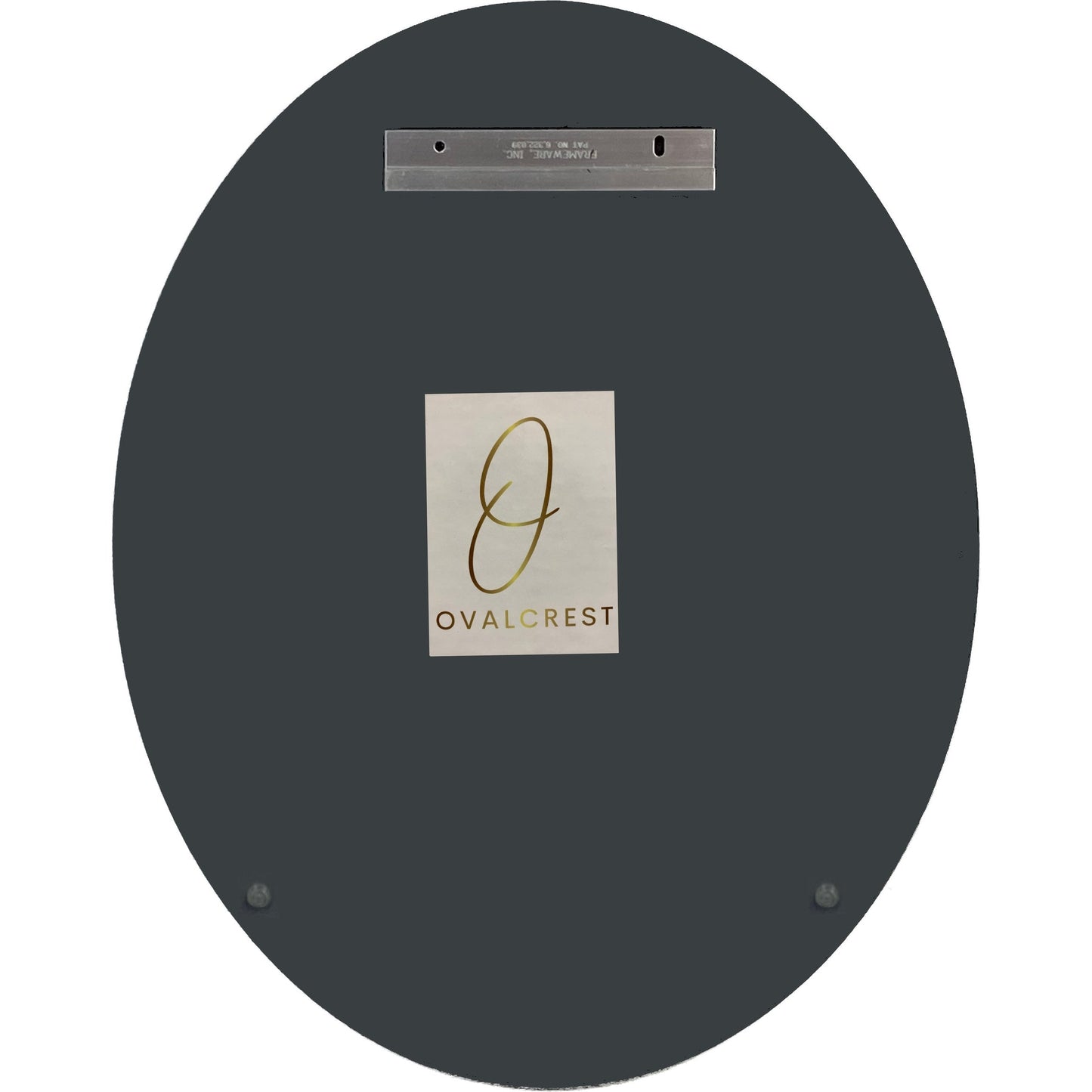 Specchio ovale Wells senza cornice bisellato