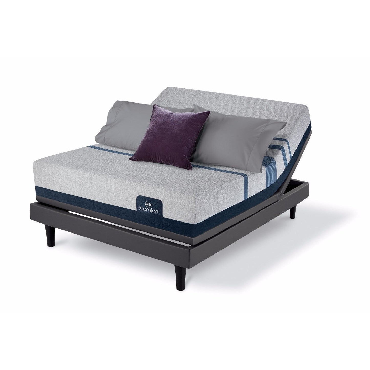 Set di materassi in memory foam regolabile Serta iComfort Blue 500 da 11 pollici Queen-size