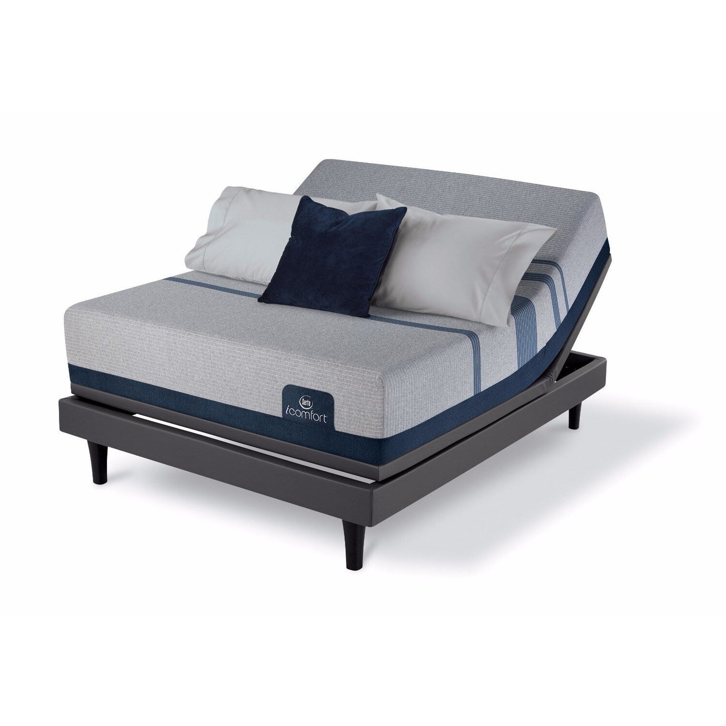 Materasso in memory foam Serta iComfort Blue Max 1000 da 13 pollici e set letto regolabile