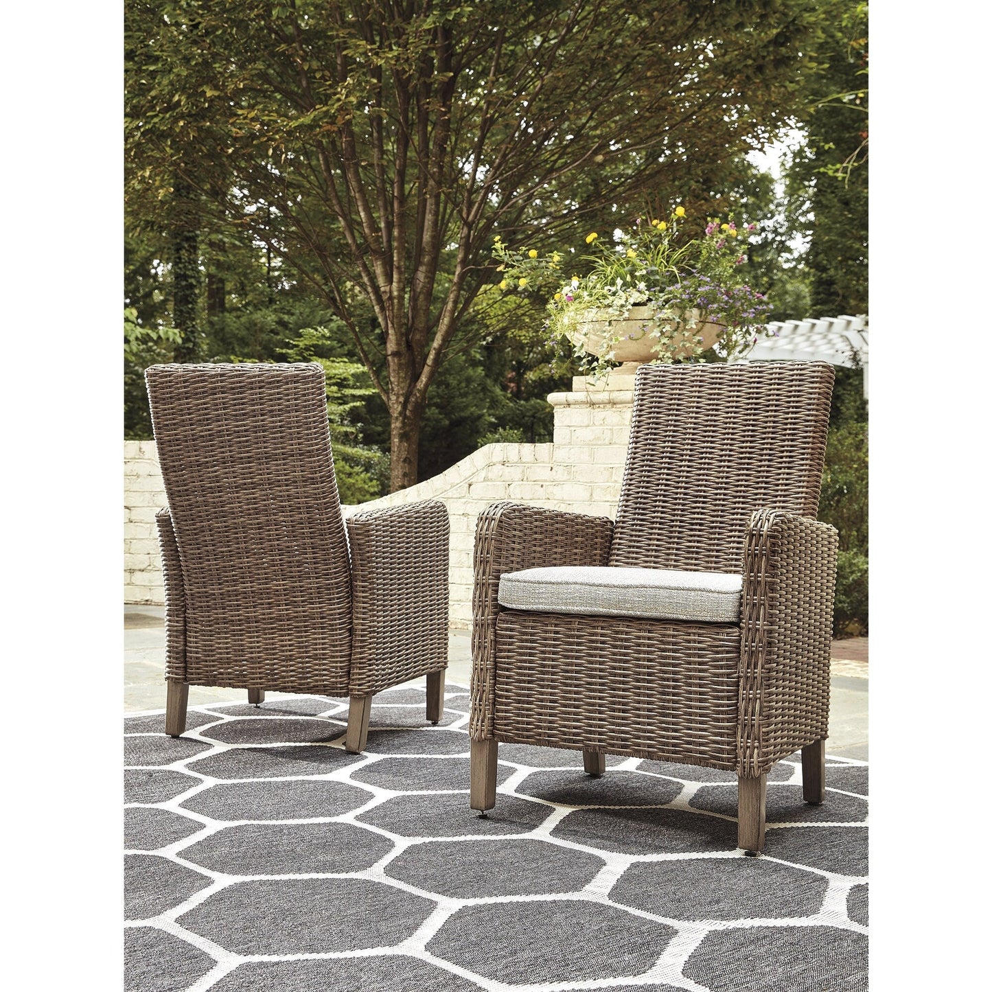 Pacchetto di sedute da esterno Signature Design by Ashley Beachcroft marrone/beige da 6 pezzi