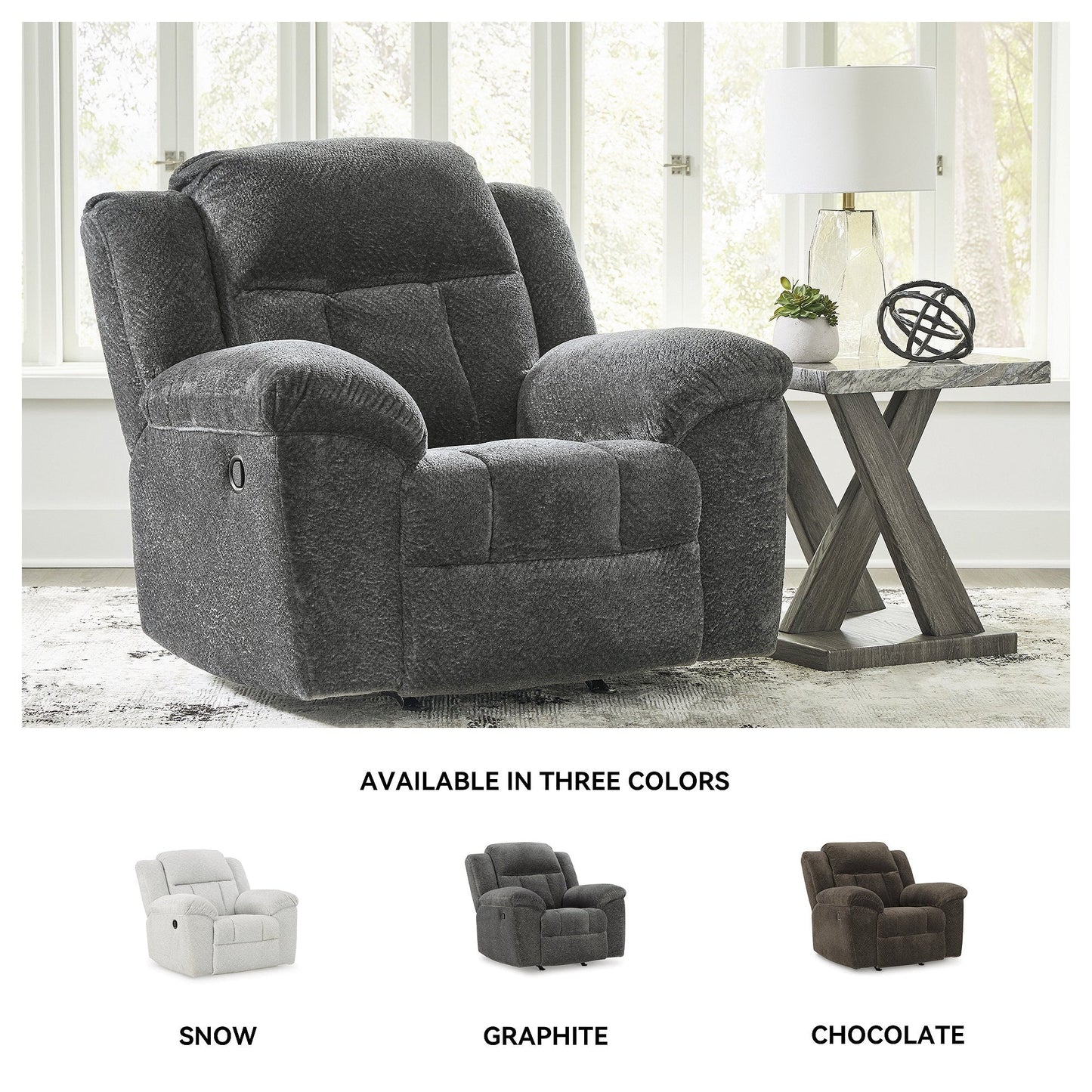 Poltrona reclinabile a dondolo Signature Design by Ashley Frohn