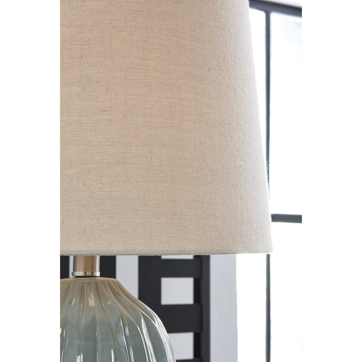 Lampada da tavolo Signature Design by Ashley Hadbury blu (set da 2) - 14 L x 14 P x 26,75 A