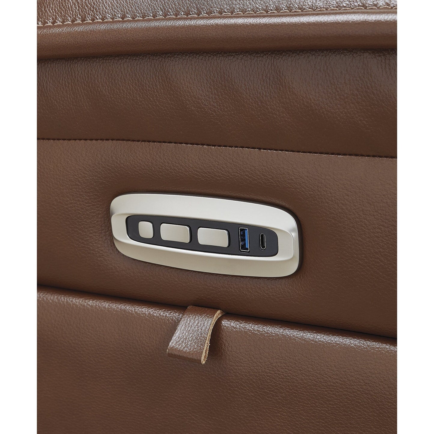 Divano reclinabile elettrico Signature Design by Ashley Healy Pier Brown - 89,25 L x 40 P x 42,25 A