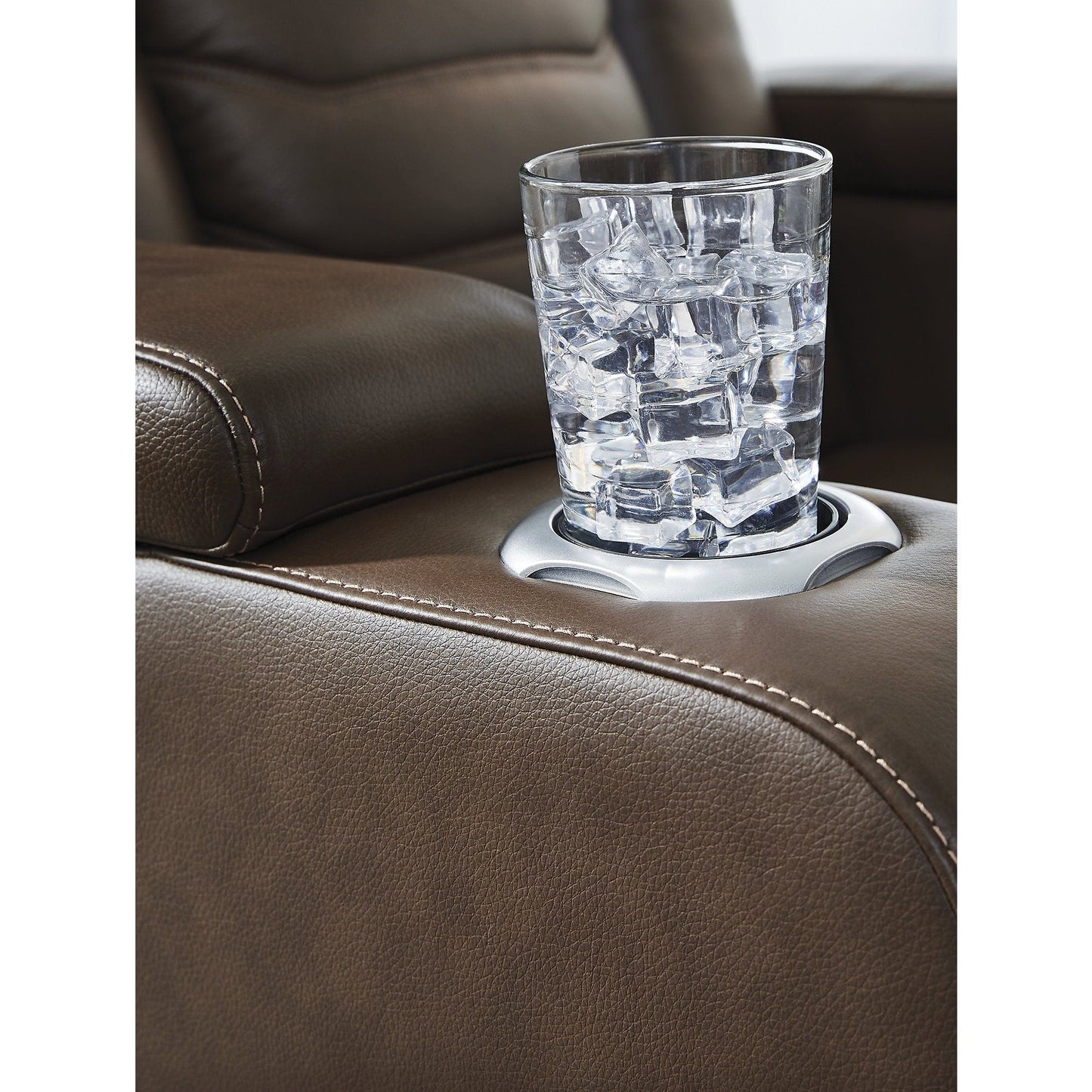 Poltrona reclinabile elettrica marrone ad alto impatto Signature Design by Ashley