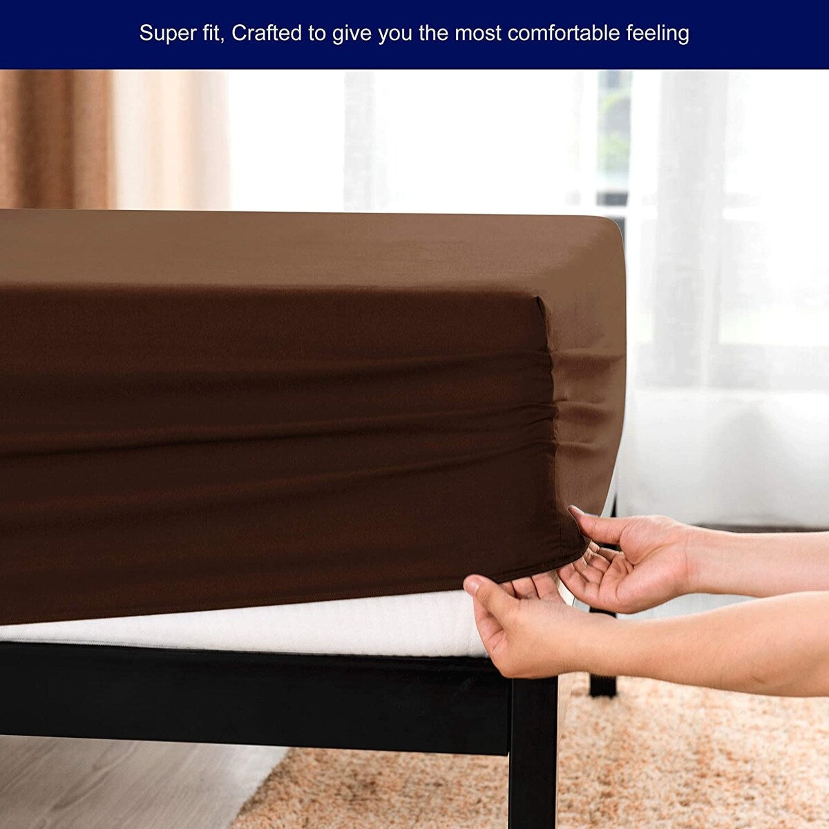 Lenzuolo con angoli con tasca profonda Subrtex Premium Microfibra da 15 pollici