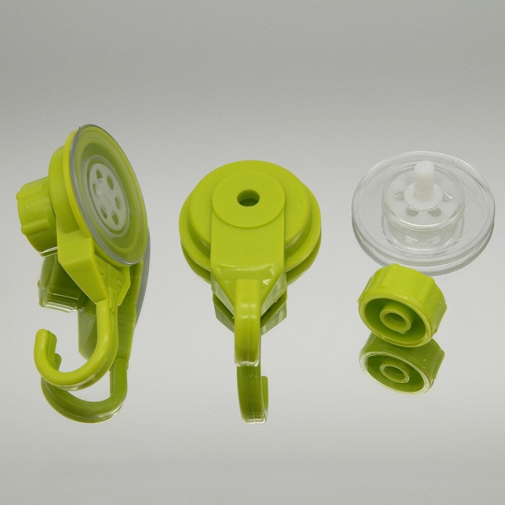 Ganci a ventosa per doccia e cucina, organizer per pareti in luffa, set da 2