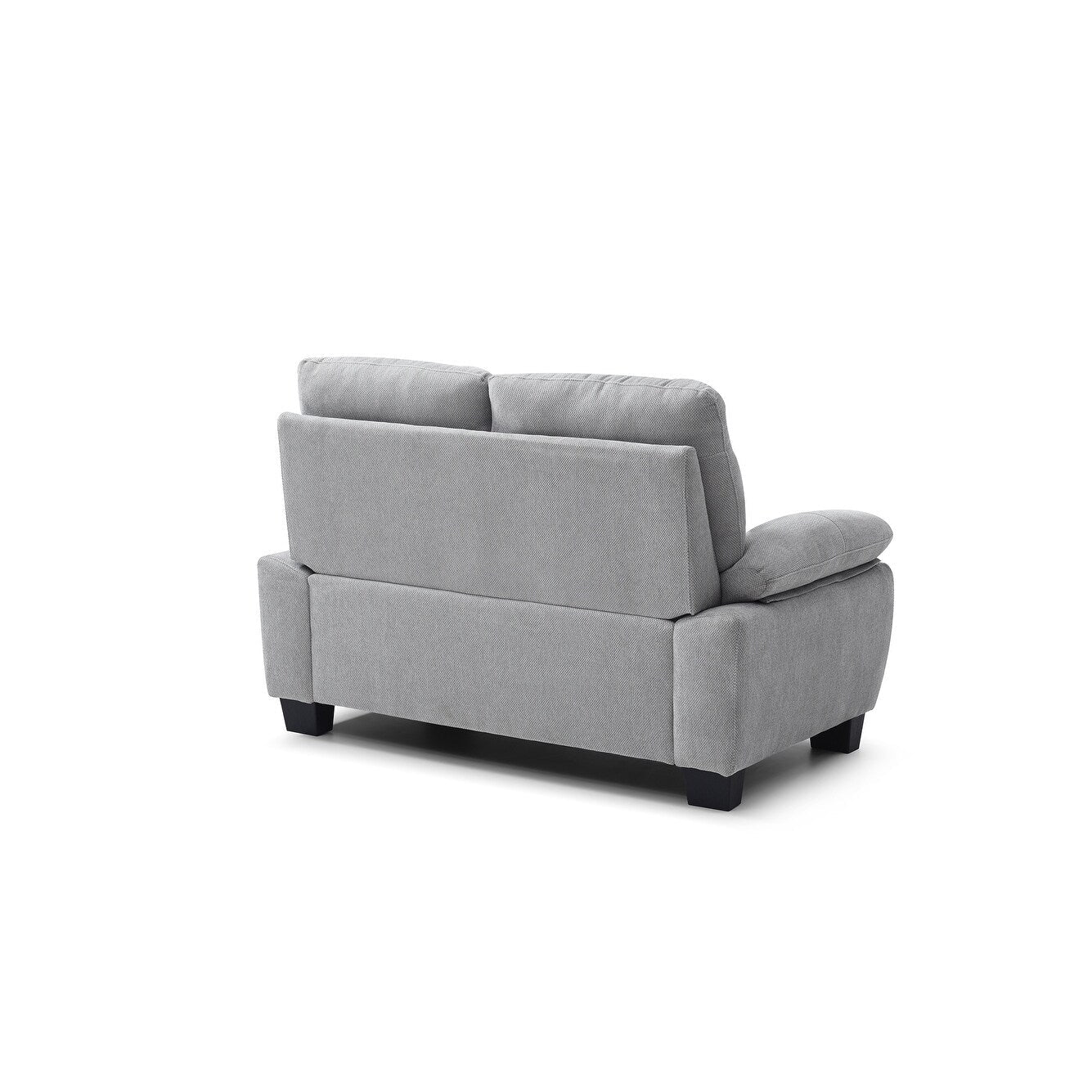 Divano dritto in poliestere con braccioli e cuscino Summerton da 59 pollici