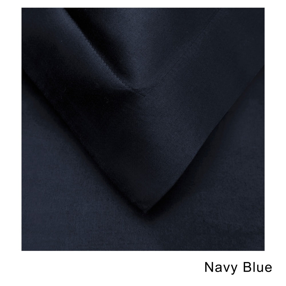 Set copripiumino in raso di cotone pettinato di qualità superiore a 400 fili