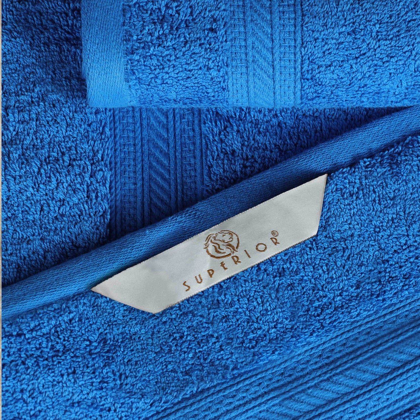 Set di asciugamani di qualità superiore in cotone pettinato a fibra lunga, 6 pezzi