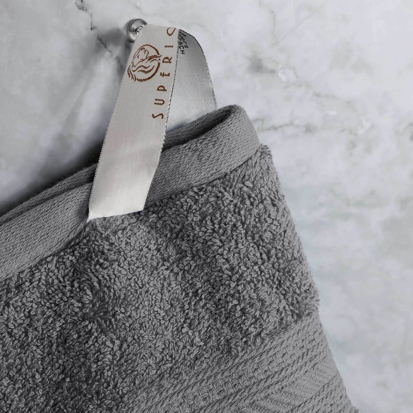 Set di asciugamani di qualità superiore in cotone pettinato a fibra lunga, 6 pezzi