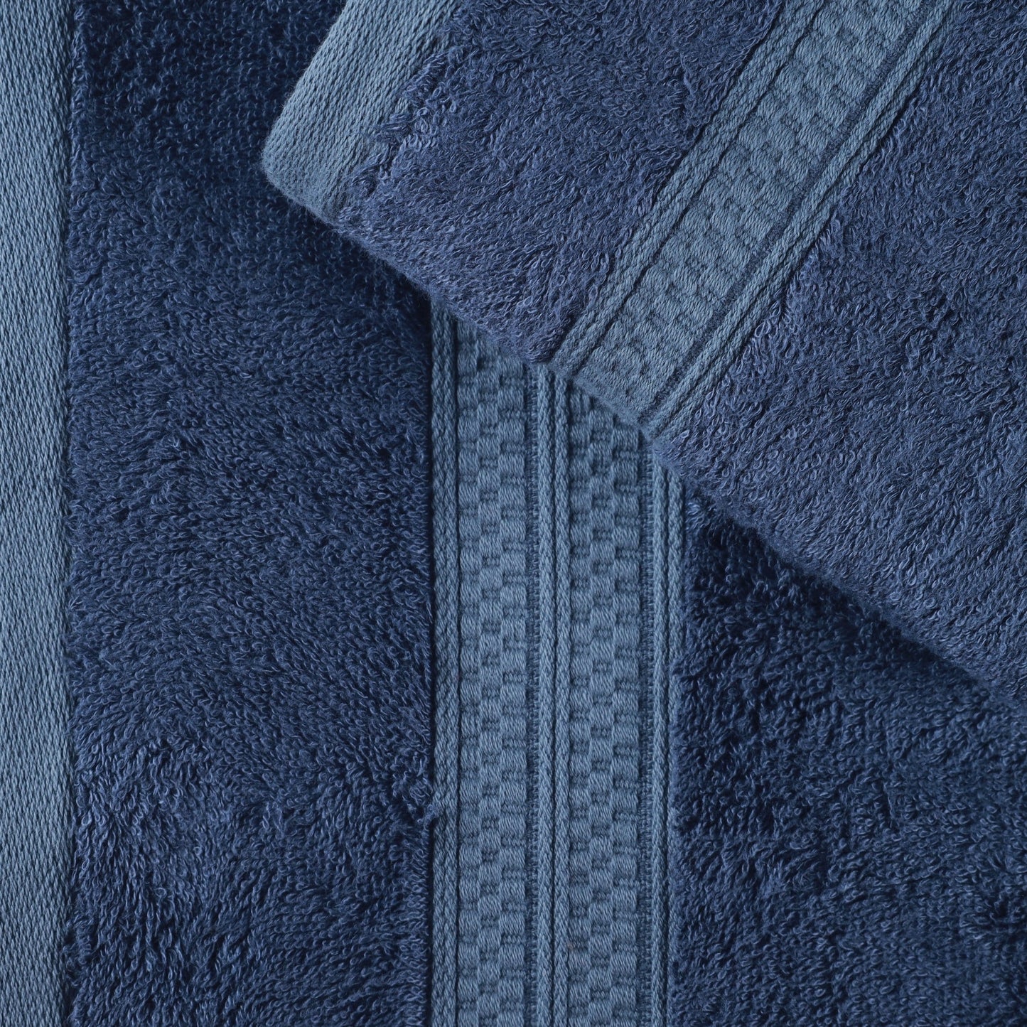 Set di asciugamani da bagno di qualità superiore, 8 pezzi, in rayon di bambù e cotone