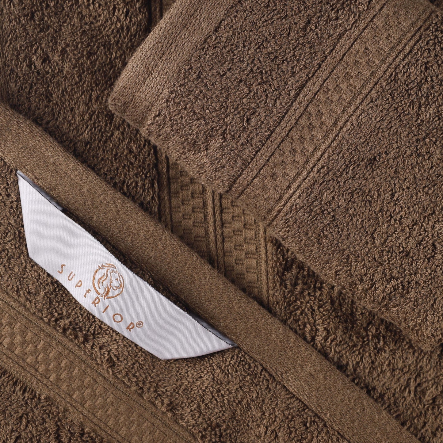 Set di asciugamani da bagno di qualità superiore, 8 pezzi, in rayon di bambù e cotone