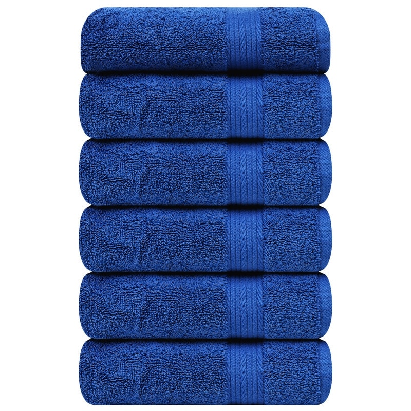 Asciugamani in cotone di qualità superiore da 600 g/m², 18x28 pollici di Ample Decor - 6 pezzi