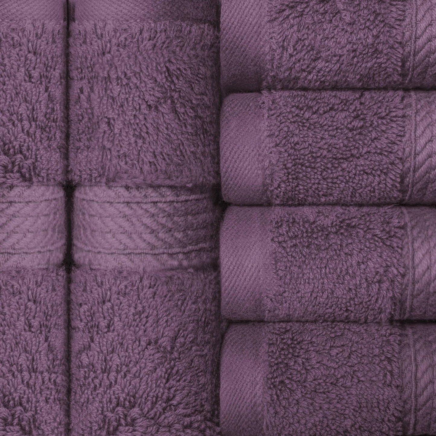 Set di 6 asciugamani per il viso in cotone egiziano di qualità superiore, pesanti