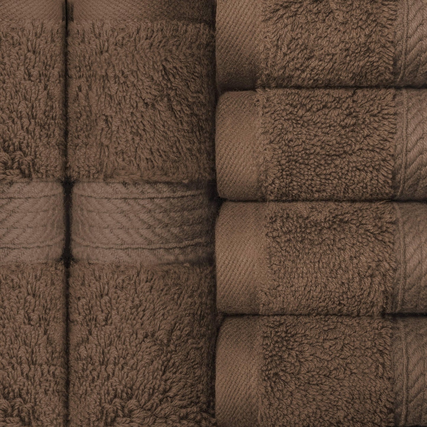 Set di 6 asciugamani per il viso in cotone egiziano di qualità superiore, pesanti