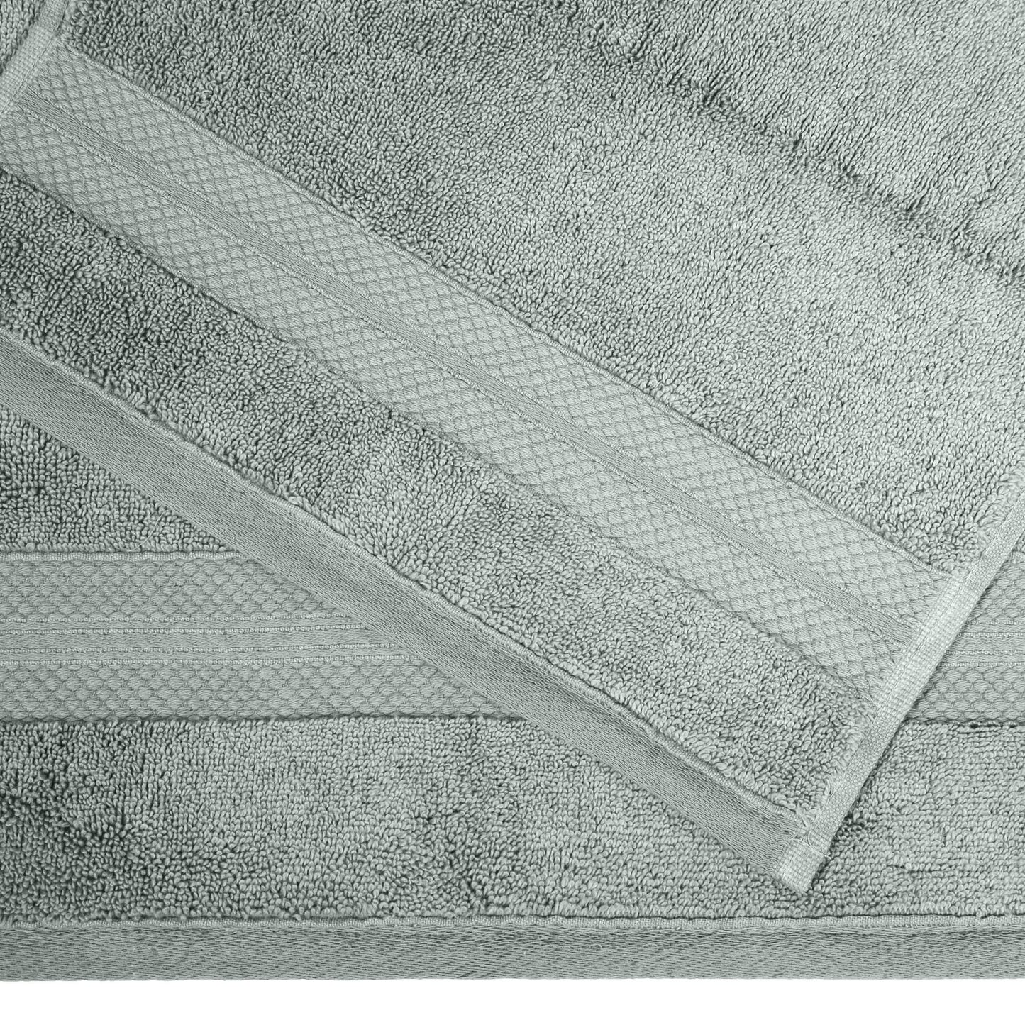 Set di 6 asciugamani in cotone turco di alta qualità, in morbida spugna e pesantezza