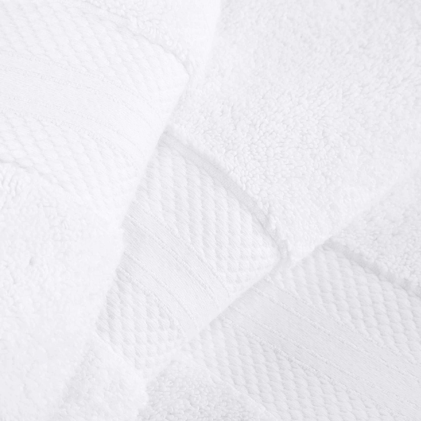 Set di 6 asciugamani in cotone turco di alta qualità, in morbida spugna e pesantezza