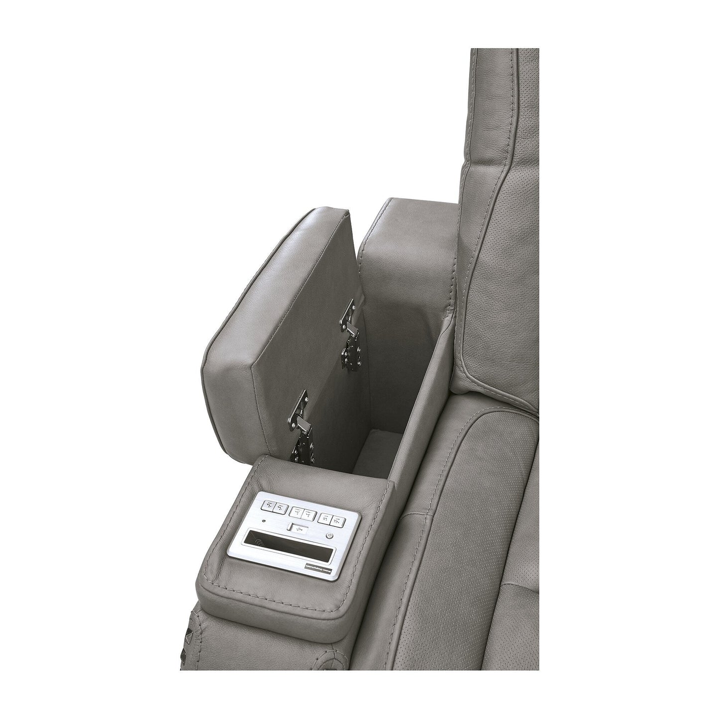 Divano reclinabile elettrico Signature Design by Ashley Man-Den in pelle - 85 L x 40 P x 43 A