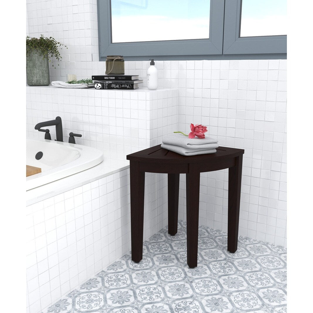 Panca angolare per doccia in teak originale Kai