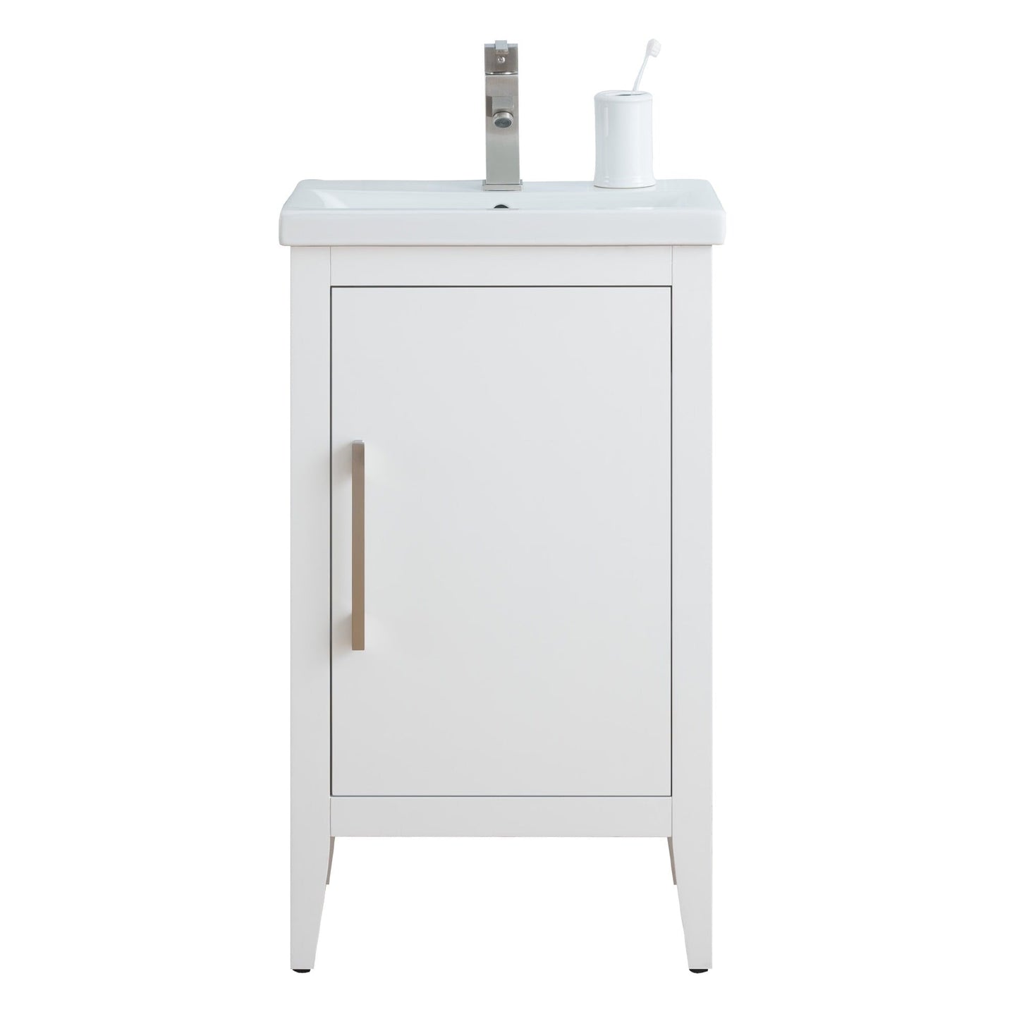 Mobiletto per lavabo da bagno Vanity Art 20 o 24 o 30 con piano in ceramica