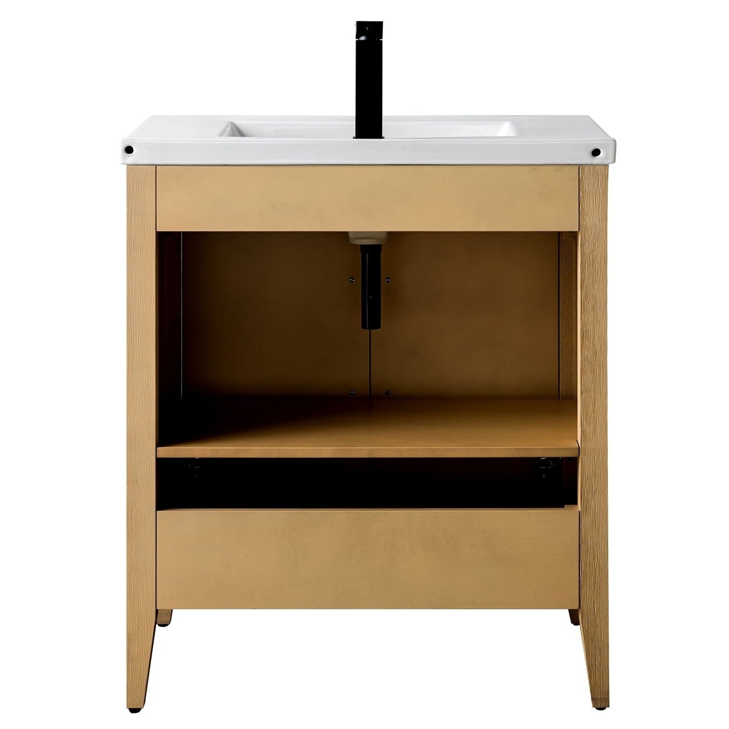 Mobiletto per lavabo da bagno Vanity Art 20 o 24 o 30 con piano in ceramica