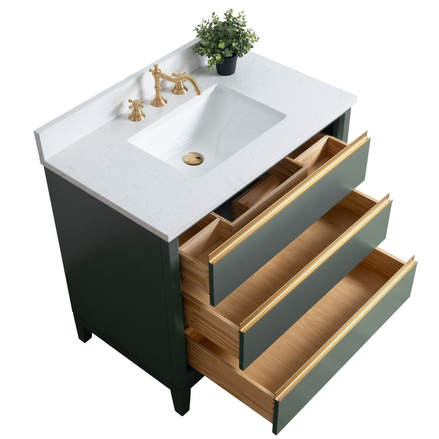 Mobile bagno Vanity Art con lavabo in ceramica e piano in marmo ingegnerizzato