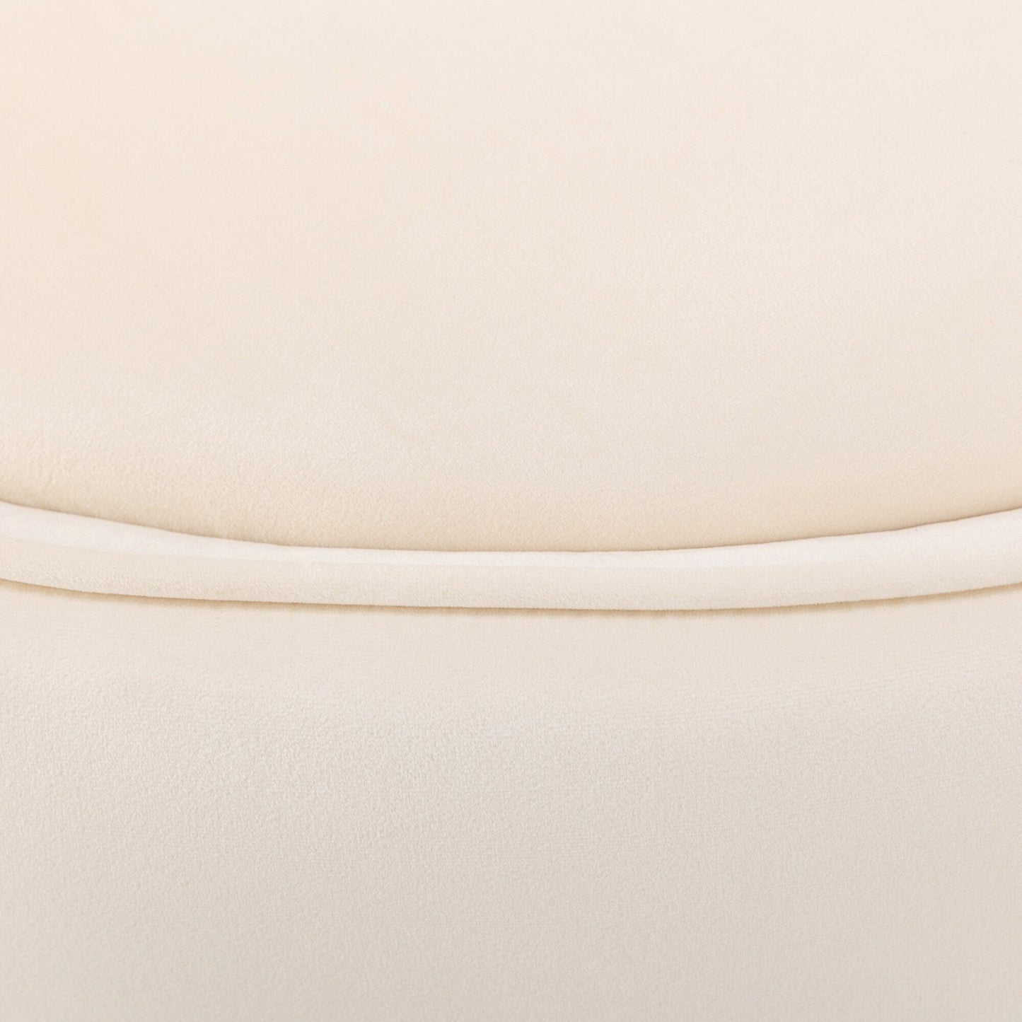 Poltrona girevole a 360° in velluto con cuscino di seduta, poltrona imbottita a botte con base in acciaio inossidabile, sedia da soggiorno